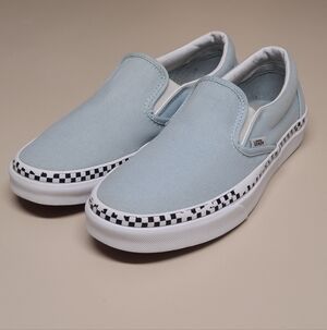 Vans Classic Check Foxing casual skateboard sneakers size 9